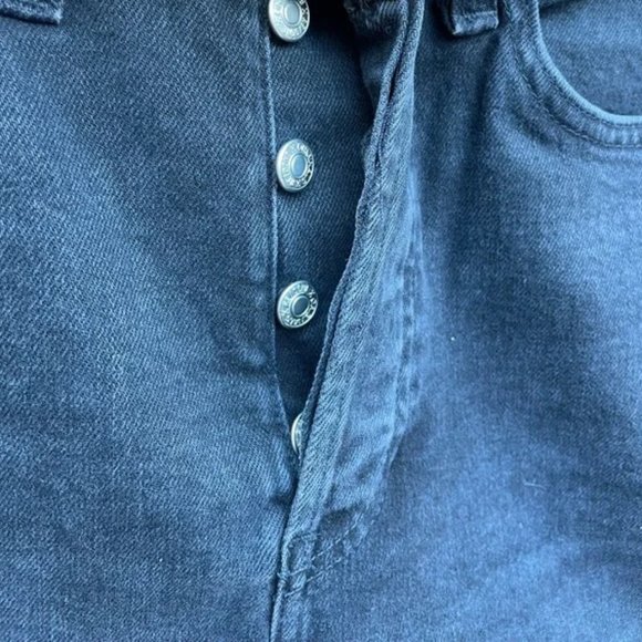 RE/DONE Originals High Rise Ankle Crop in Faded Black - Size 26 - Picture 11 of 11